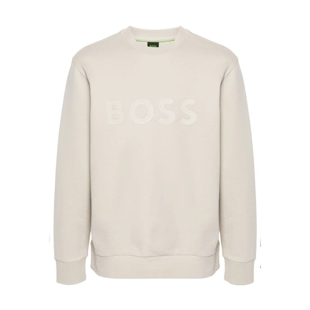 Hugo Boss Beige Katoenen Sweatshirt Beige Heren