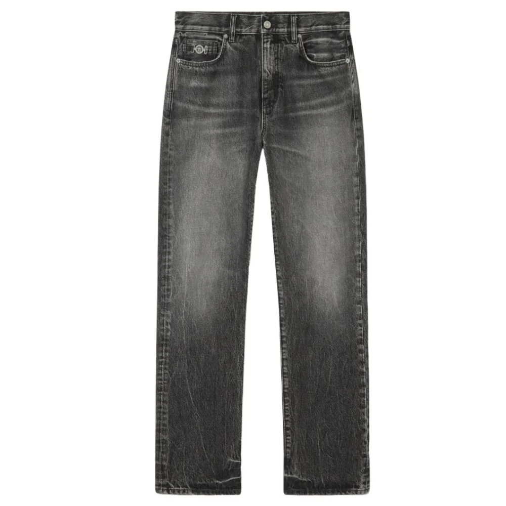 Versace Men's Gray Straight Fit Jeans, W32, Jeans