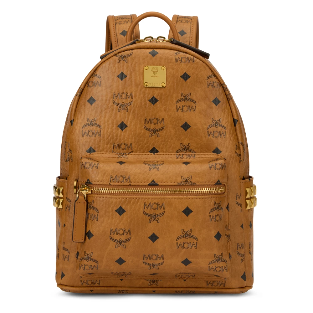 Mcm Brown Backpacks, Female, One Size, Stark Backpack