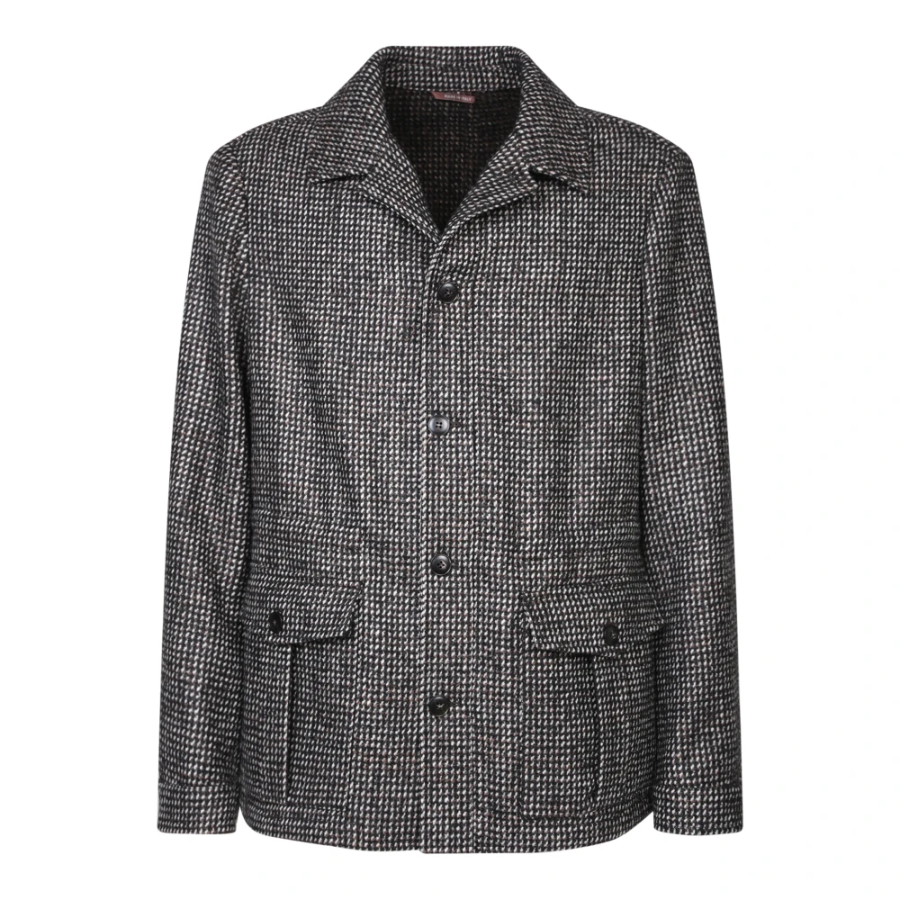 Canali Blauwe Blazer Elegante Stijl Gray Heren