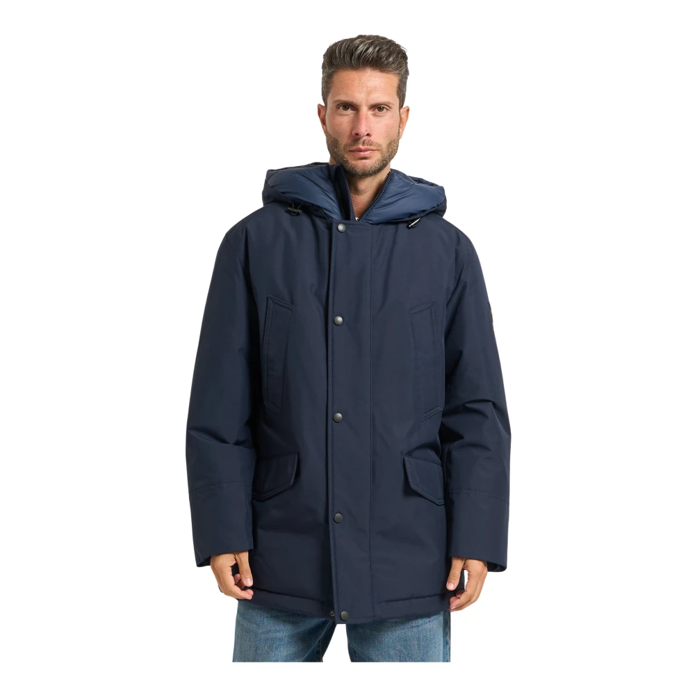 Hugo Homme Bleu - Veste Rembourrée E Avec Col Contrastant - Vestes - Taille: Xl