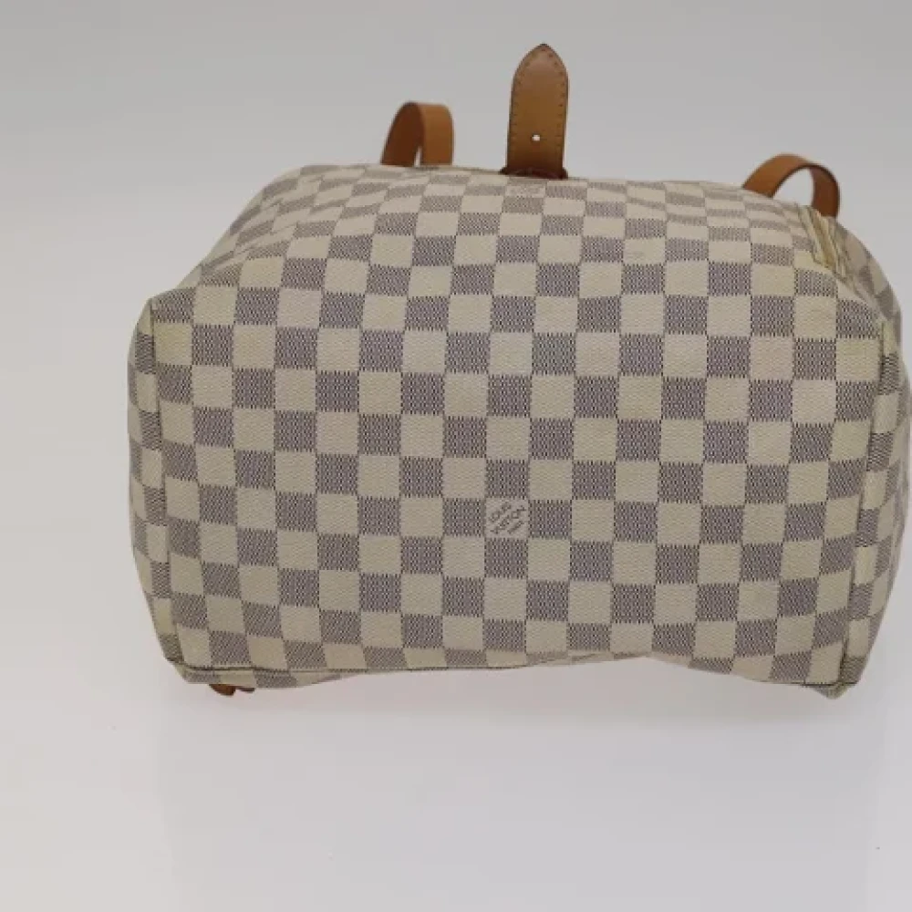 Louis Vuitton Vintage Pre-owned Canvas backpacks Beige Dames