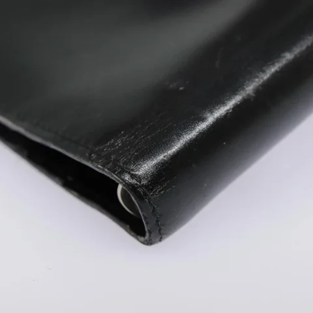 Gucci Vintage Pre-owned Leather wallets Black Dames