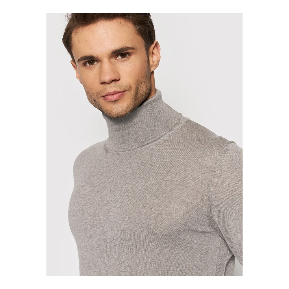 Hugo Boss Wollen Trui Gray Heren