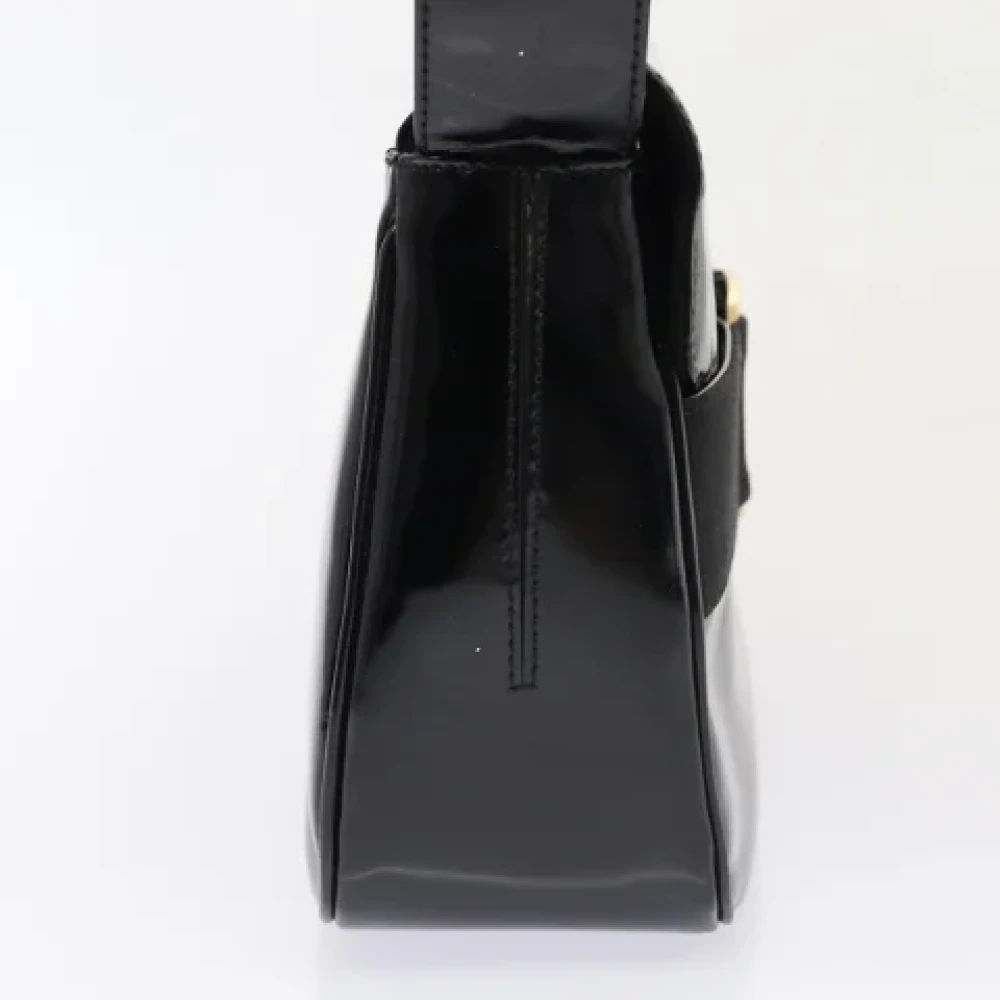 Salvatore Ferragamo Pre-owned Leather crossbody-bags Black Dames