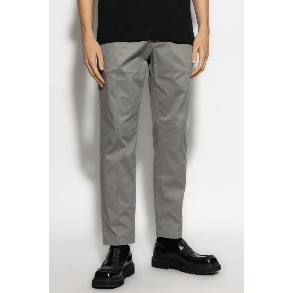 Dolce & Gabbana Broek met stiksels op de benen Gray Heren
