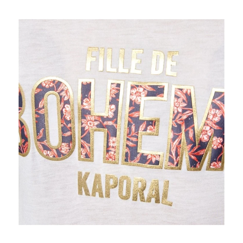 Kaporal Bohemian T-shirt witte regular fit White Dames