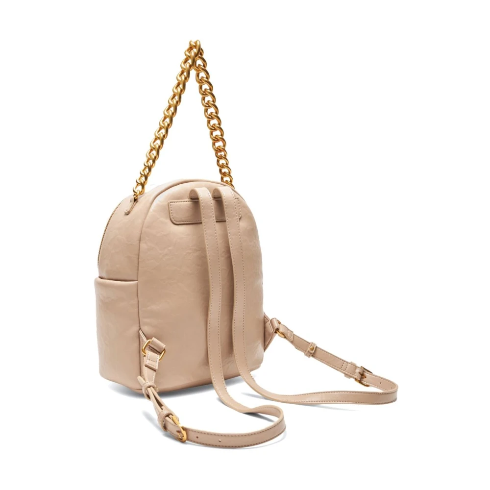 Liu Jo Beige Rugzak met Kettinghandvat Beige Dames