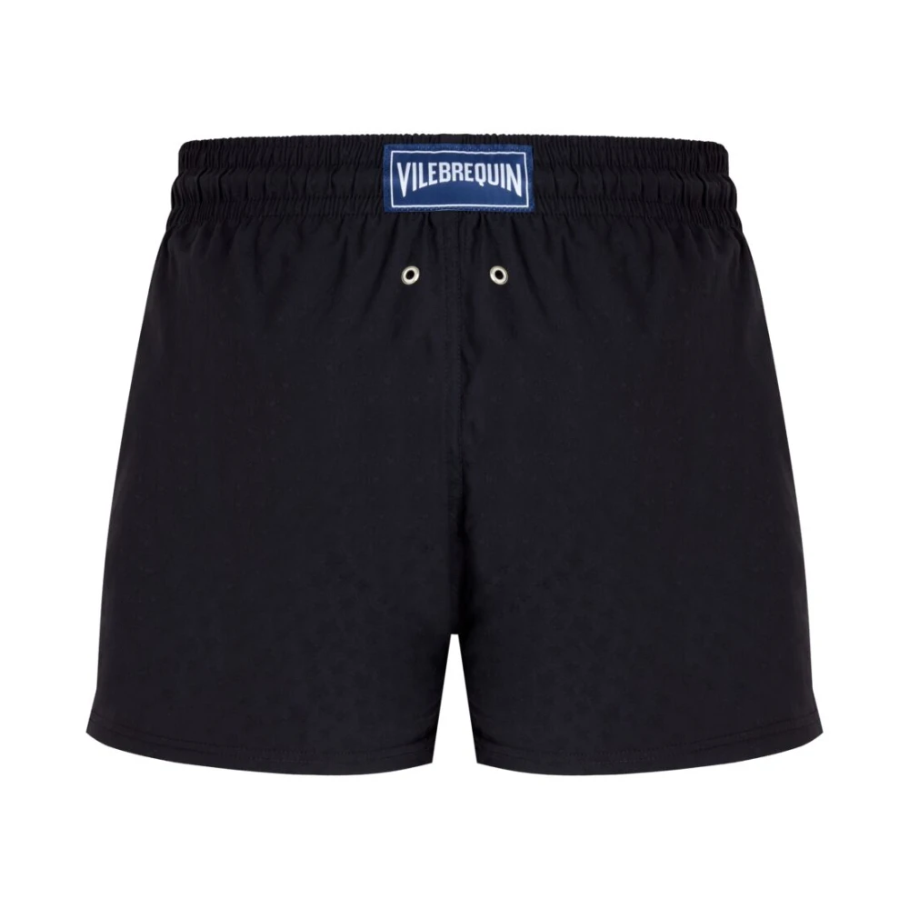 Vilebrequin Korte Jacquard Turtles Zwembroek voor Heren Black Heren
