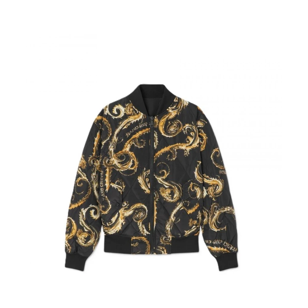 Versace Jeans Couture Polyester Puffer en Parka Jassen Black Heren