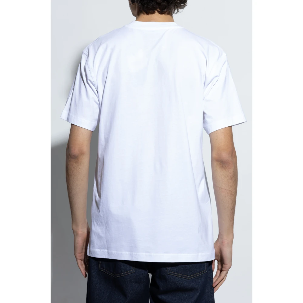 Moschino T-shirt met print White Heren