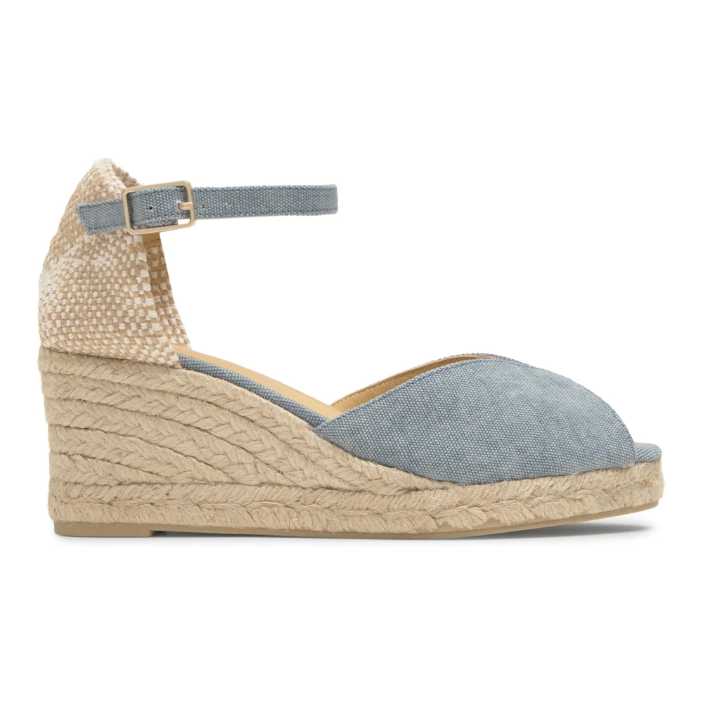 Castañer Women's Blue Bianca Espadrille Wedge - Wedges - 3 Uk - Shoes