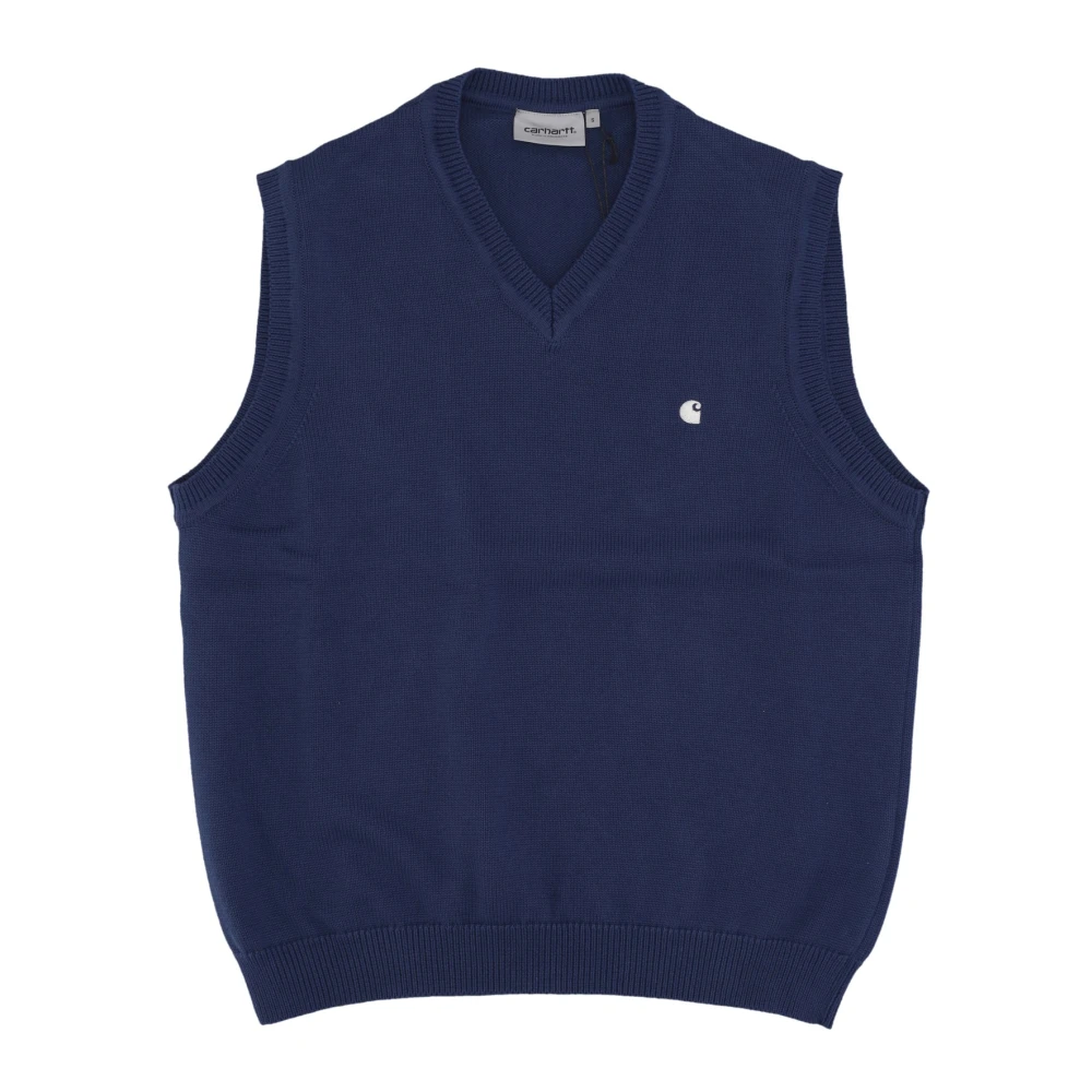 Carhartt Wip Elder/Wax Vest Sweater Blue, Herr