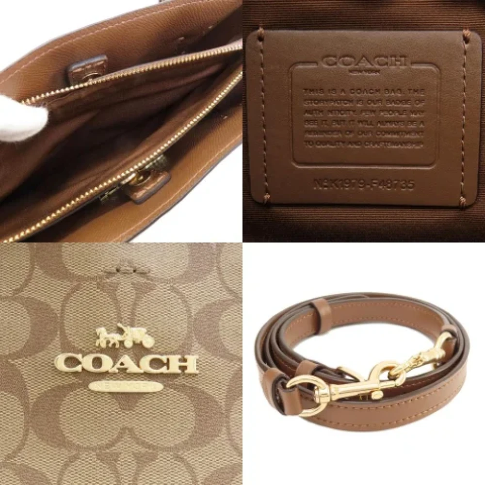 Coach Pre-owned Plastic totes Beige Dames