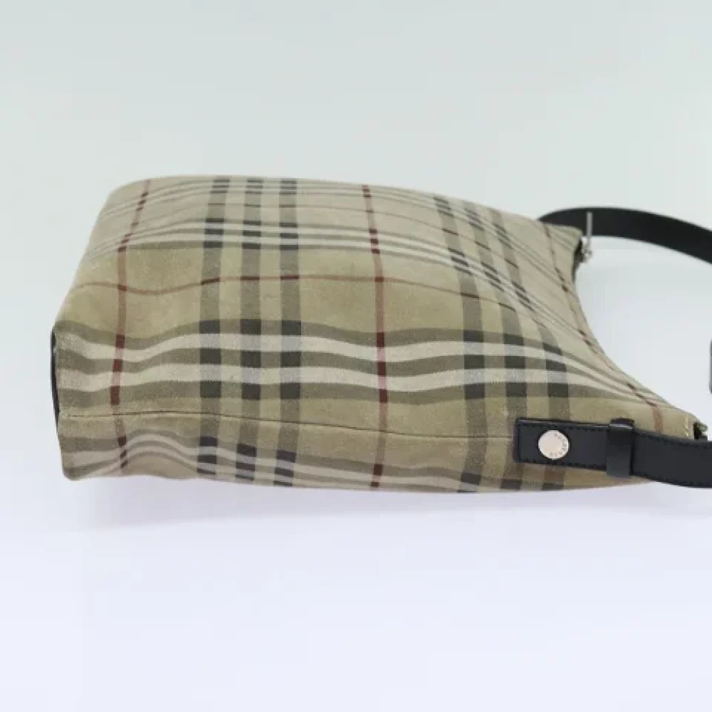 Burberry Vintage Pre-owned Suede handbags Beige Dames