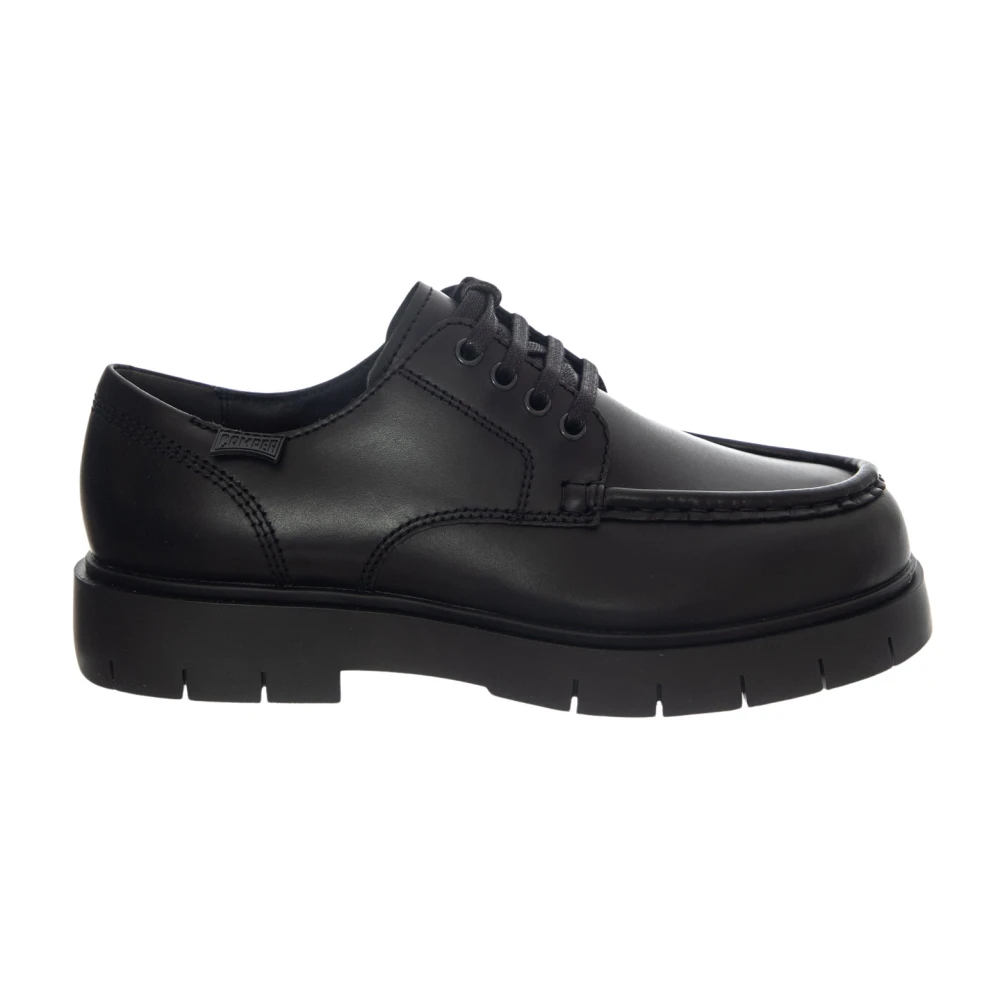 Camper Uomo Nero Stringate Alaro In Pelle - Immagine 4