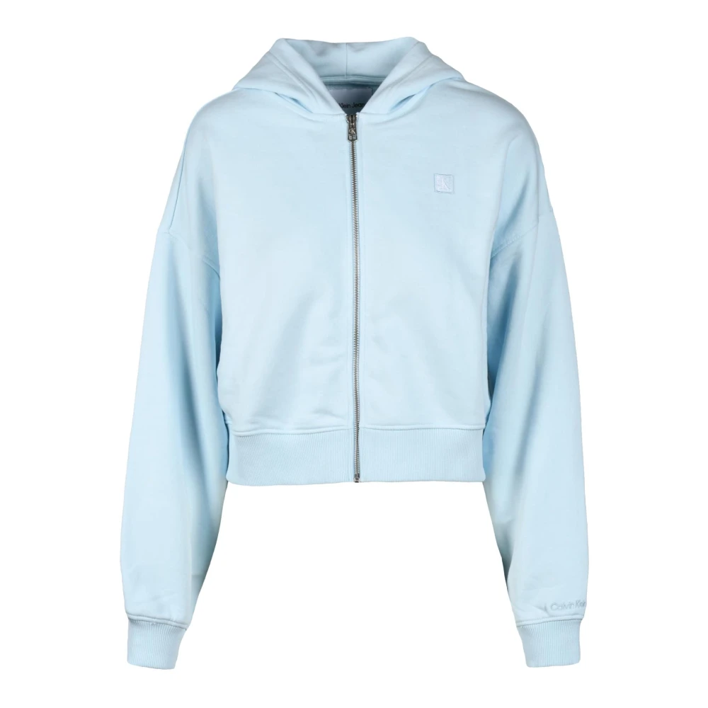 Calvin Klein Jeans Katoenmix Sweatshirt Blue Dames