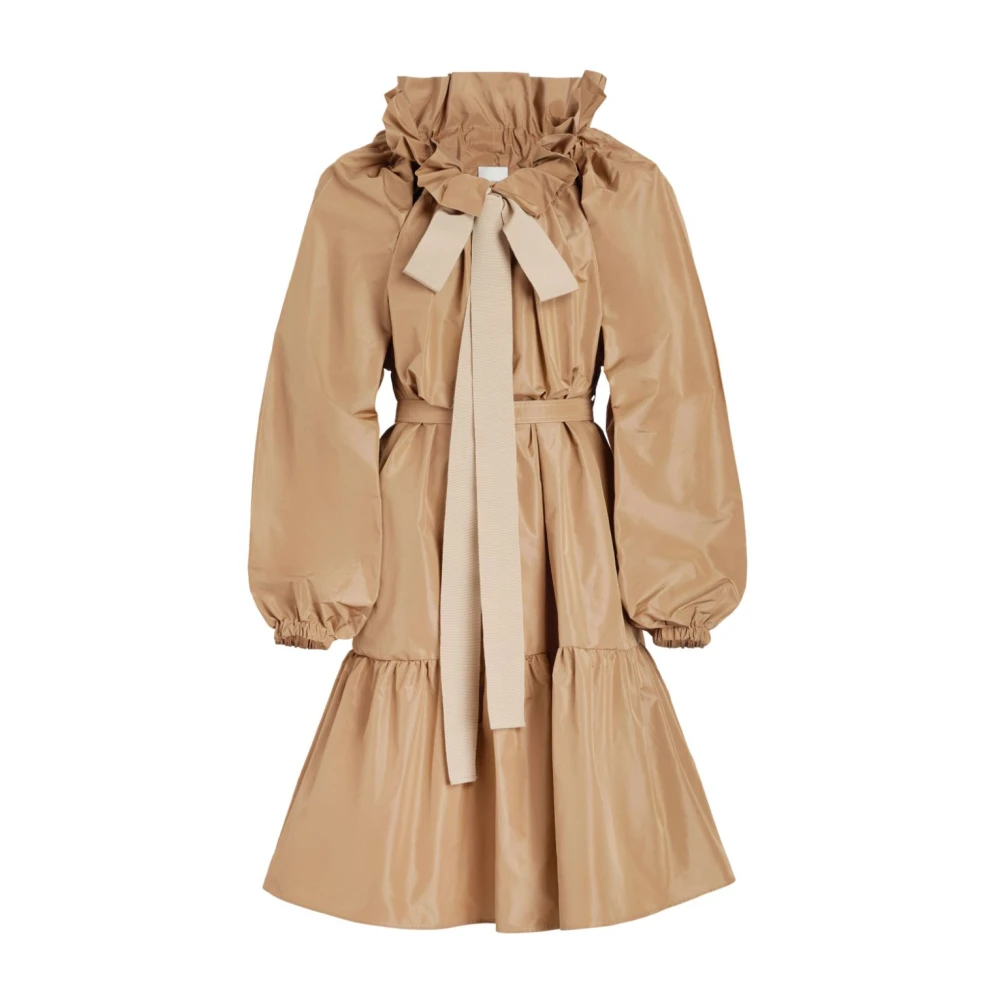 Patou Elegante Jurken Collectie Brown Dames