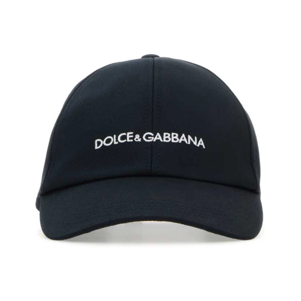 Dolce & Gabbana Midnight Blue Baseball Cap Blue Heren
