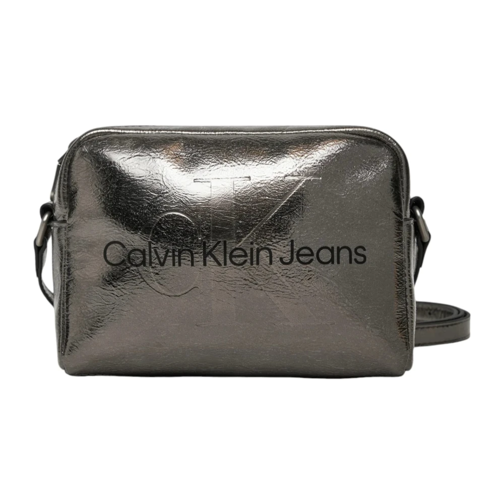 Calvin Klein Jeans Gevormde cameratas Herfst Winter Collectie Gray Dames