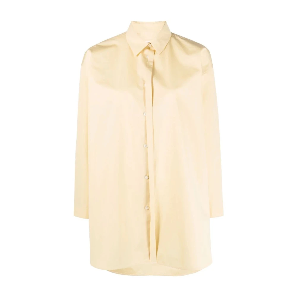 Jil Sander Elegante longsleeve shirt in beige Dames