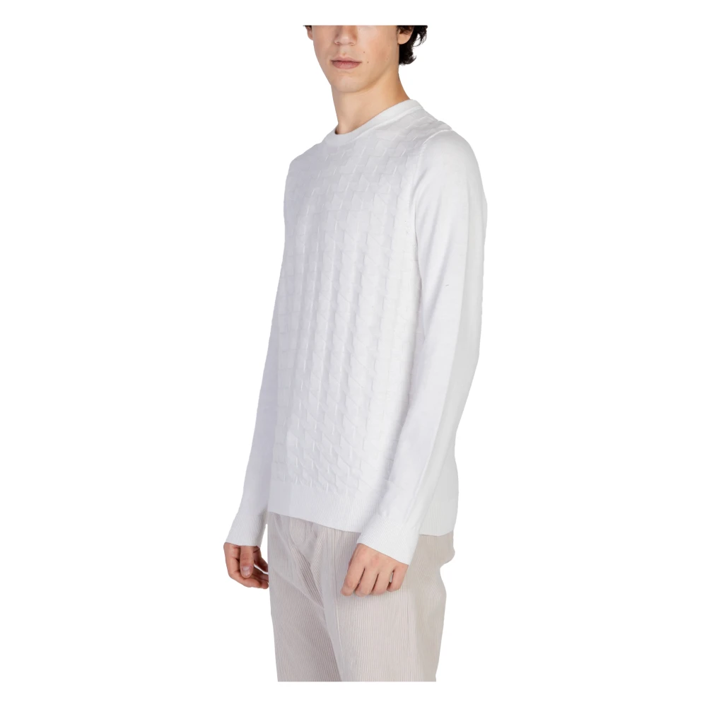 Antony Morato Jacquard 3D Katoen Wolmix Garen White Heren