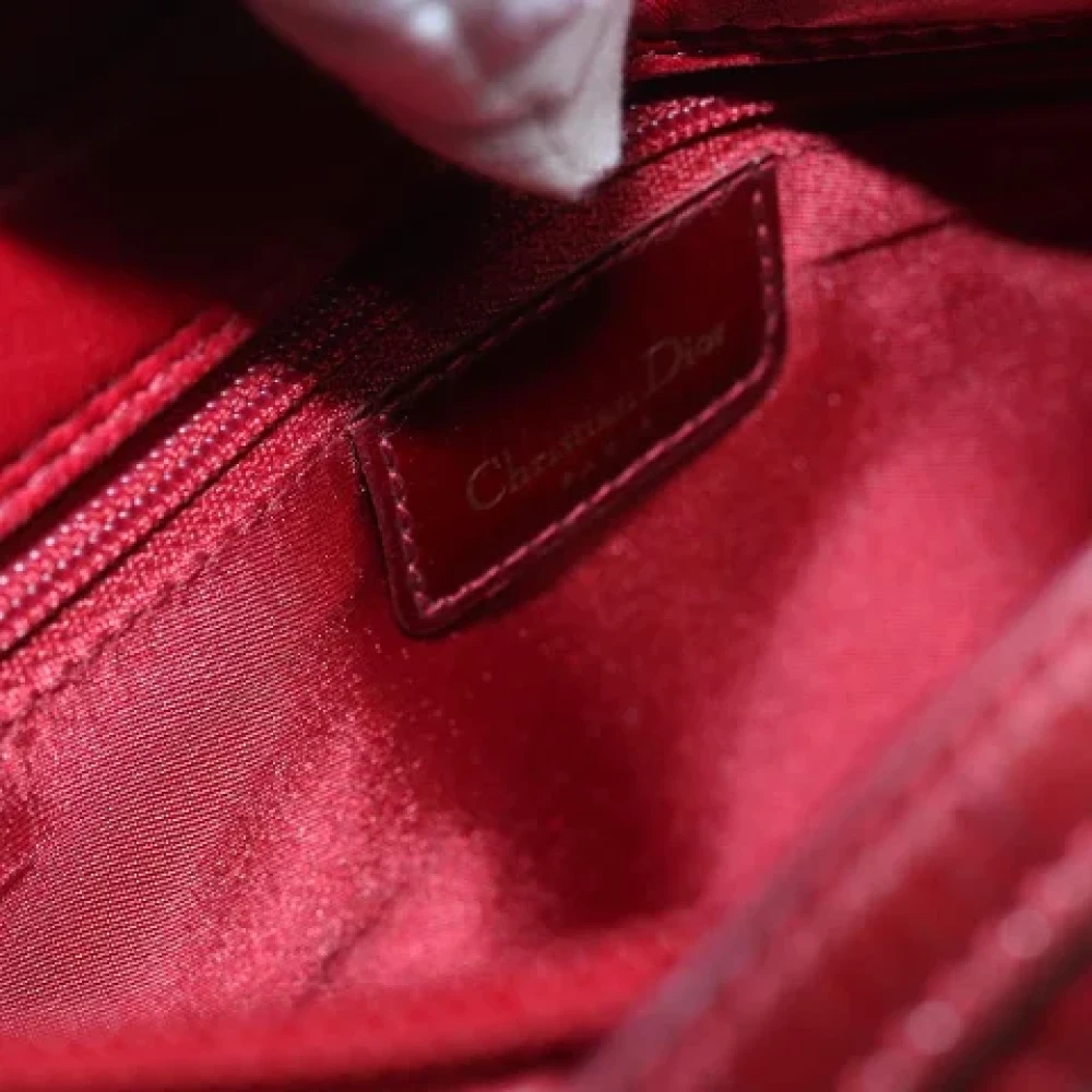 Dior Vintage Pre-owned Leather clutches Red Dames