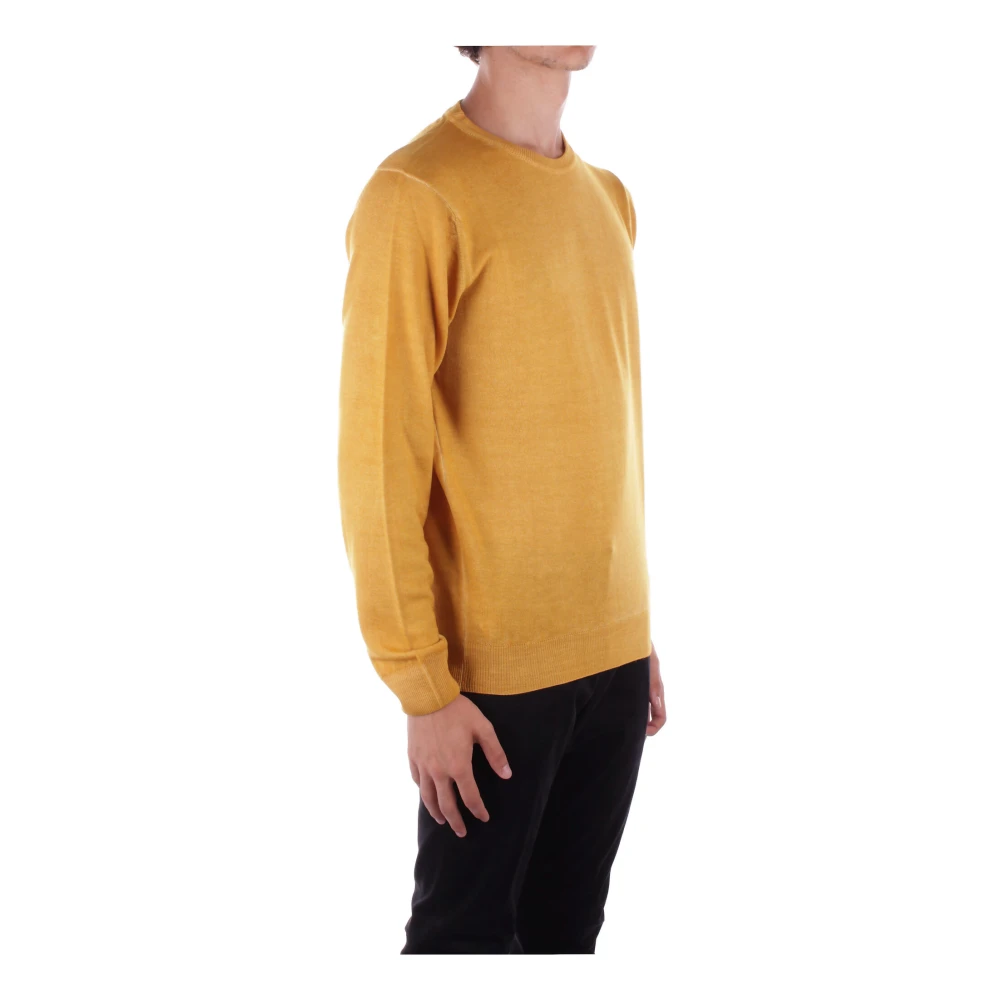 Woolrich Gele Logo Trui Yellow Heren