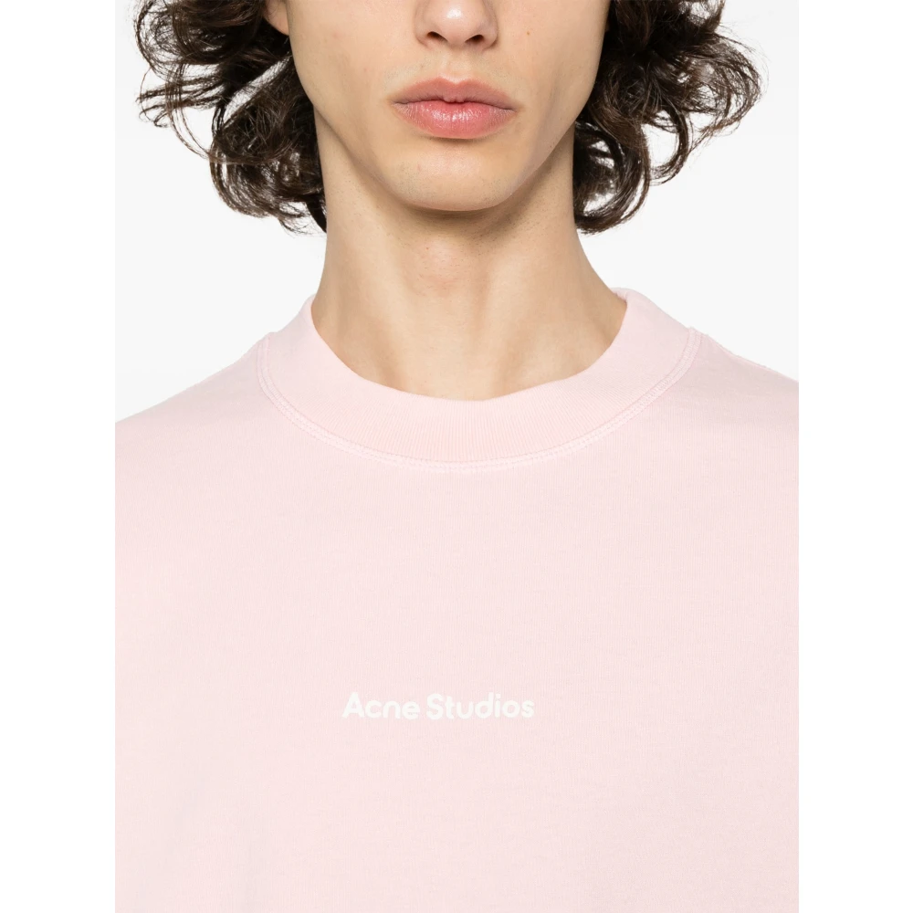 Acne Studios T-Shirts Pink Heren