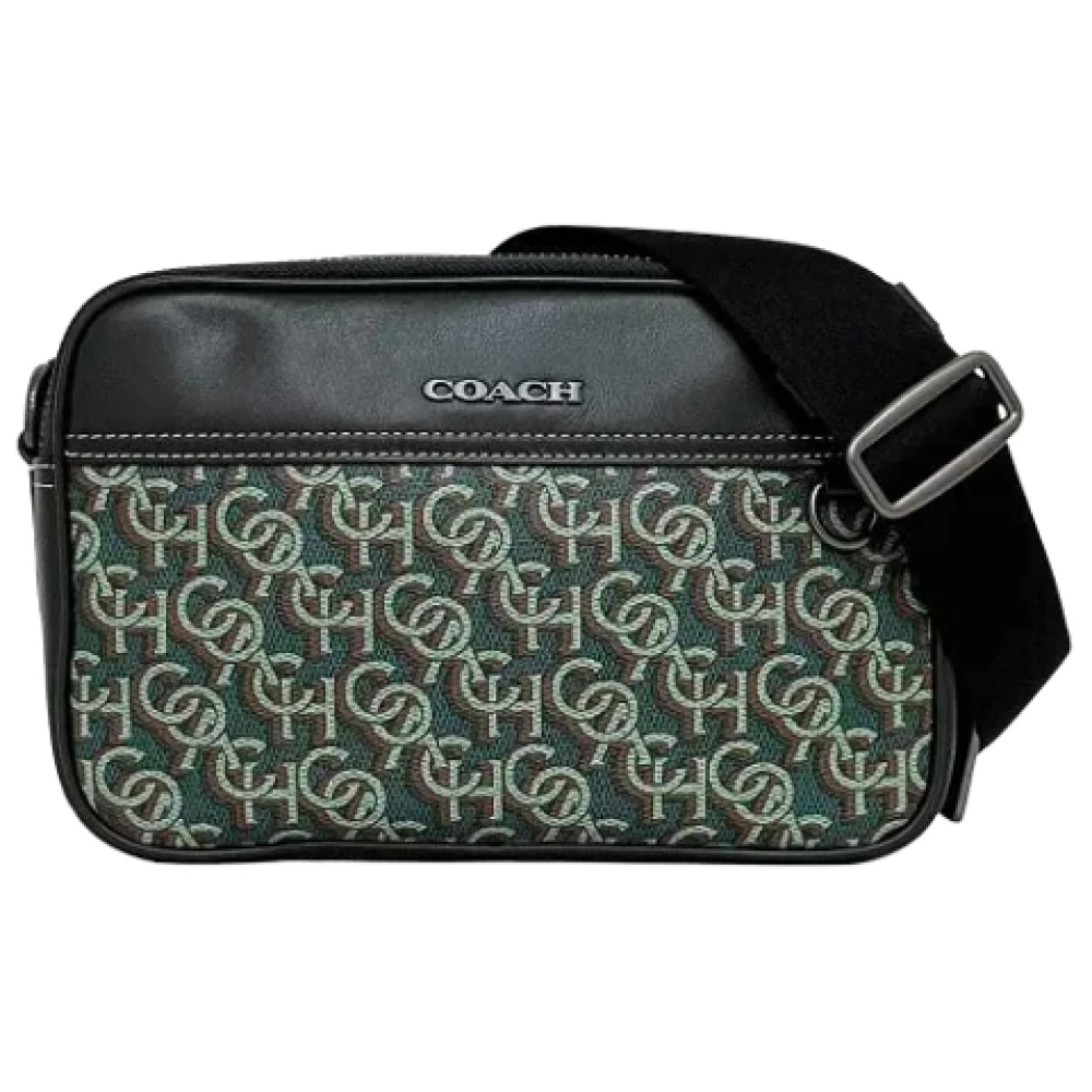 Coach Pre-owned Canvas shoulder-bags Green Dames
