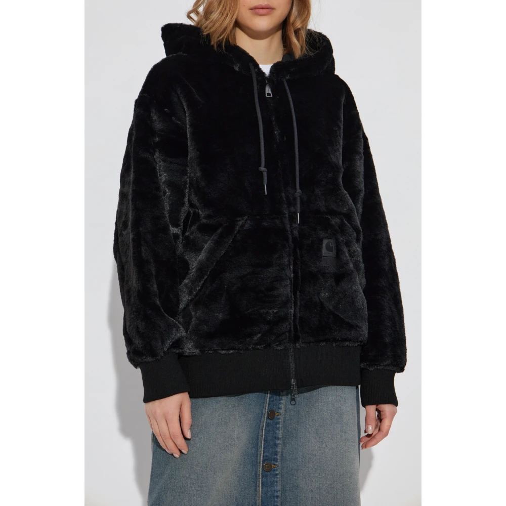 Carhartt WIP Jas met logo Black Dames