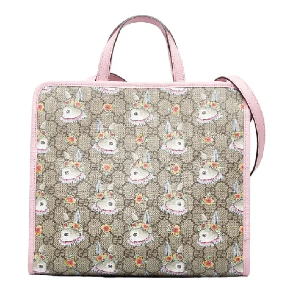 Gucci Vintage Pre-owned Canvas handbags Pink Dames