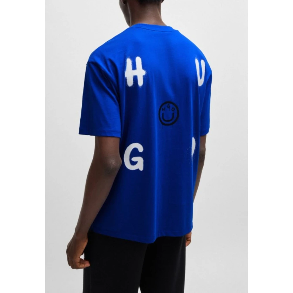 Hugo Boss Heren Casual T-shirt Blue Heren