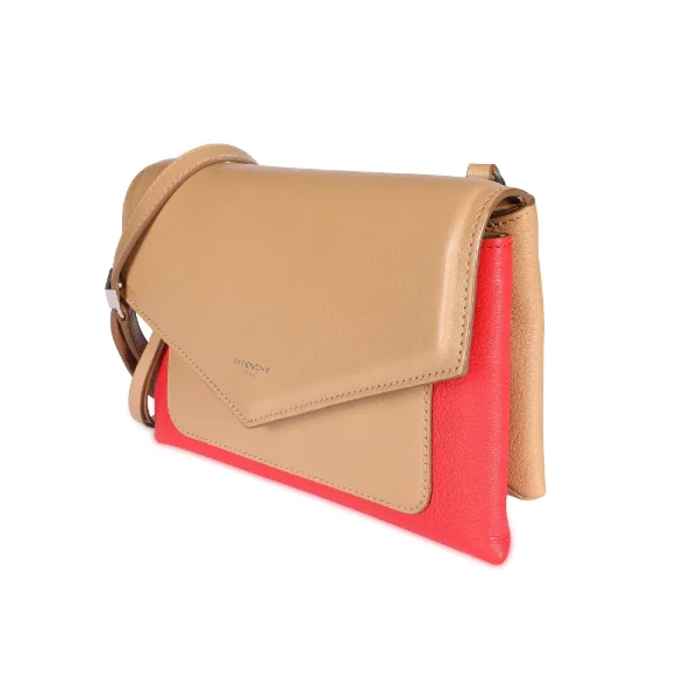 Givenchy Pre-owned Leather shoulder-bags Orange Dames