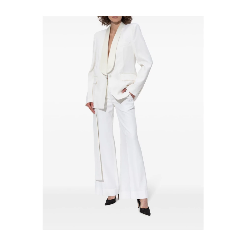 Victoria Beckham Elegante Witte Buitenkleding Jas White Dames