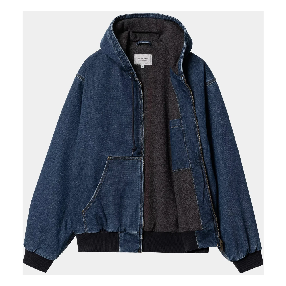 Carhartt WIP Originele Loose Fit Denim Jack Blauw Blue Heren