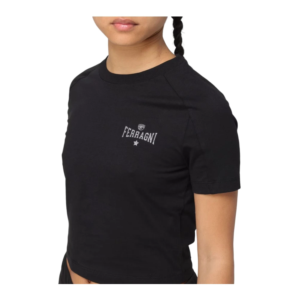 Chiara Ferragni Collection Korte Mouw T-shirt Black Dames