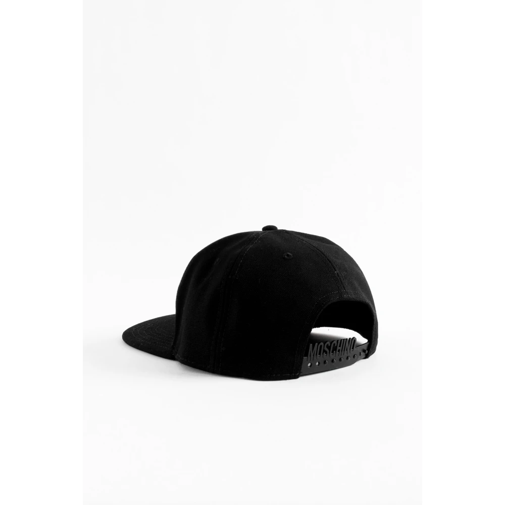 Moschino Contrast Logo Katoenen Trucker Hoed Black Heren