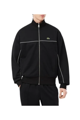Sweatshirt med dragkedja och accentdetaljer