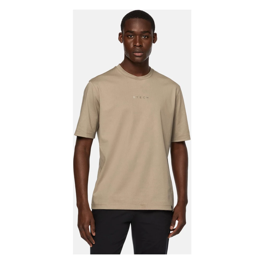 Boggi Milano High-Performance Jersey T-shirt Beige Heren