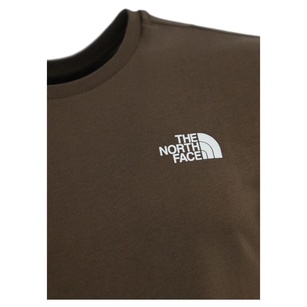 The North Face Heren Bedrukt T-shirt Bruin Katoen Brown Heren
