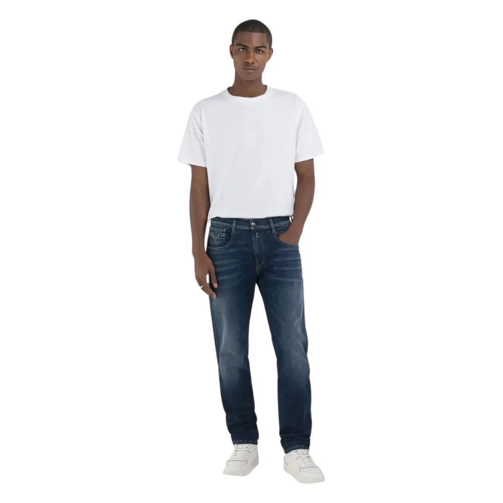 Replay Stijlvolle Model Jeans Blue Heren