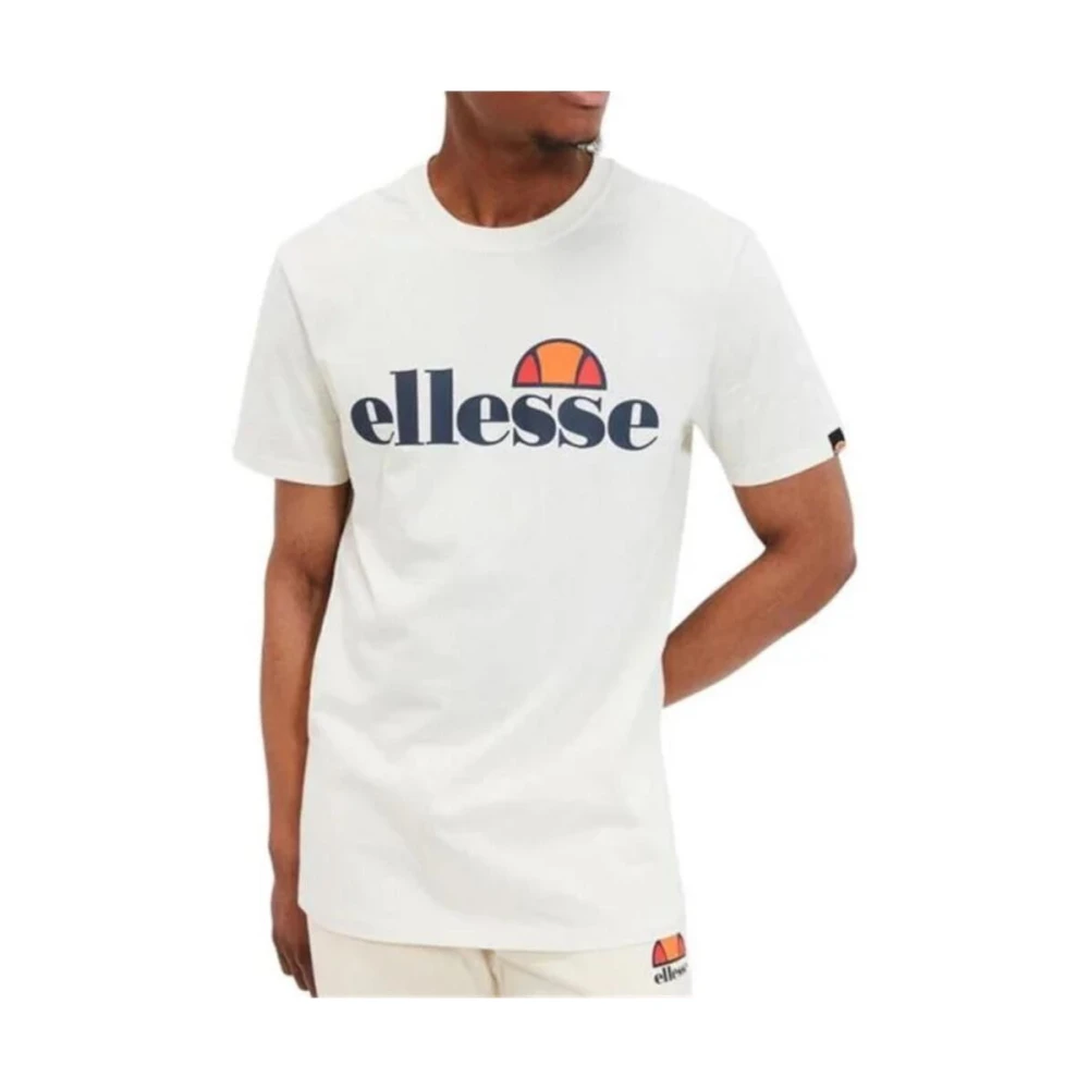 Ellesse Herr Bomull T-shirt Komfort Fit White, Herr