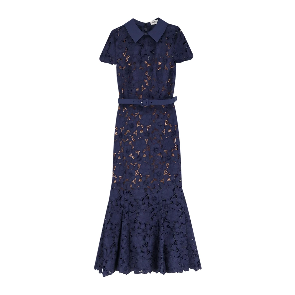 Self Portrait Women's Blue Rs26171 Maxi Dress - Midi Dresses - Xs - Dresses