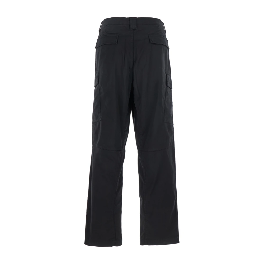 C.P. Company Zwarte Cargo Broek met Lens Motief Black Heren