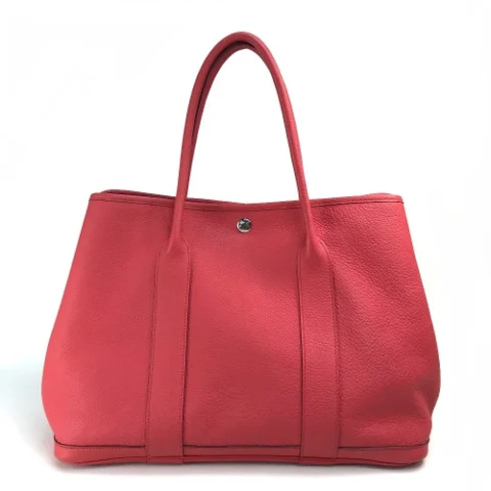Hermès Vintage Pre-owned Leather handbags Red Dames