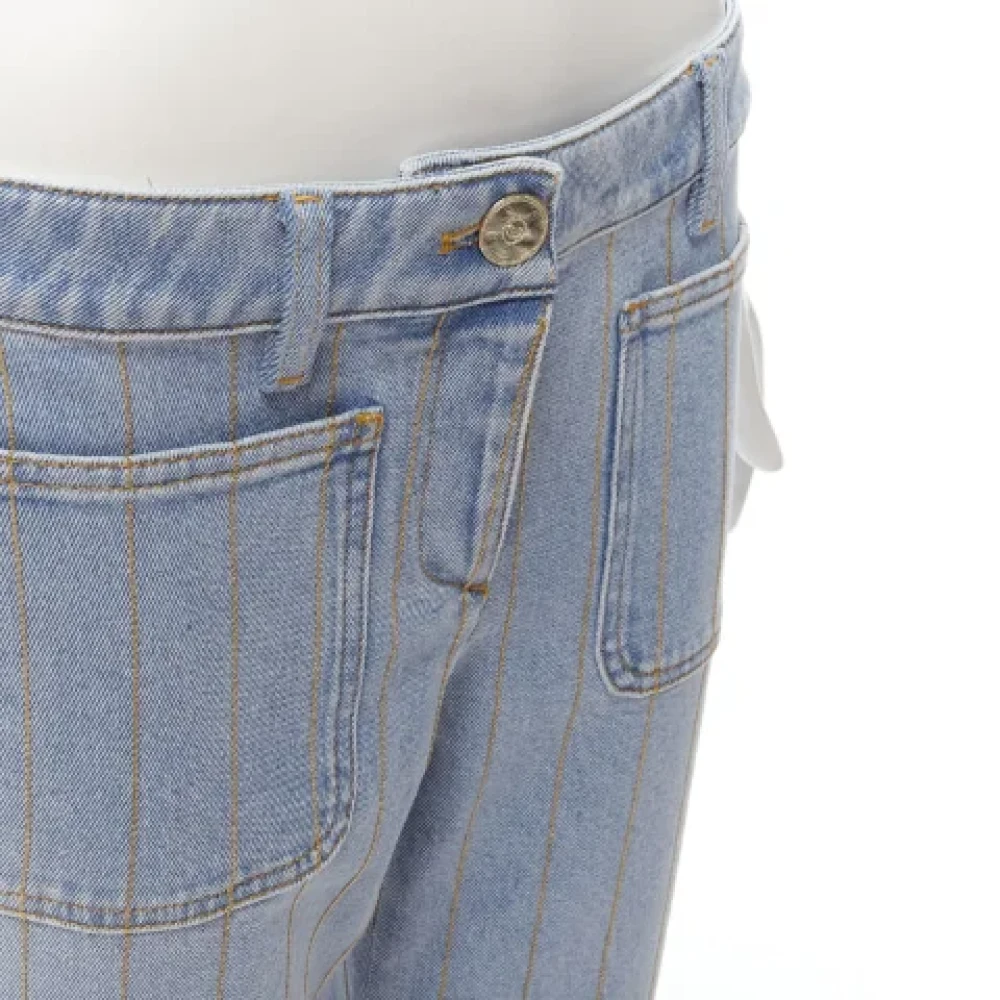 Chanel Vintage Pre-owned Cotton jeans Blue Dames