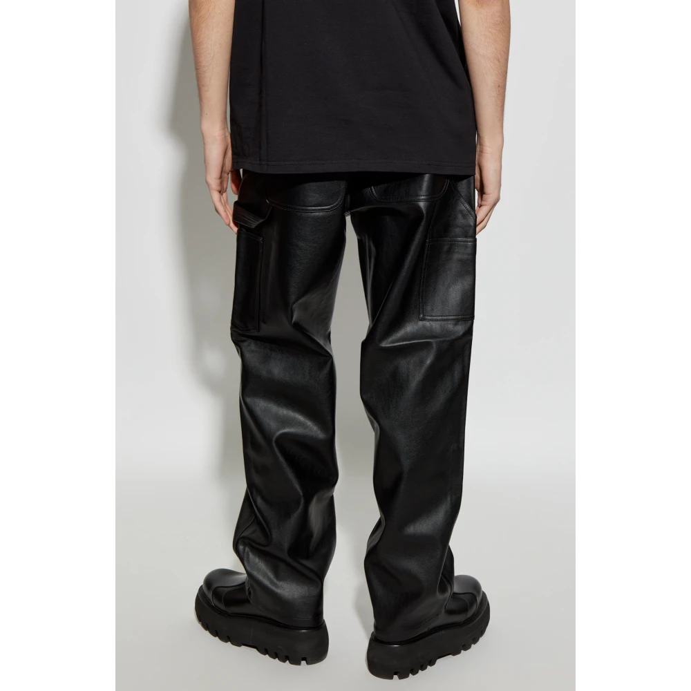Carhartt WIP Eco leren broek Black Heren
