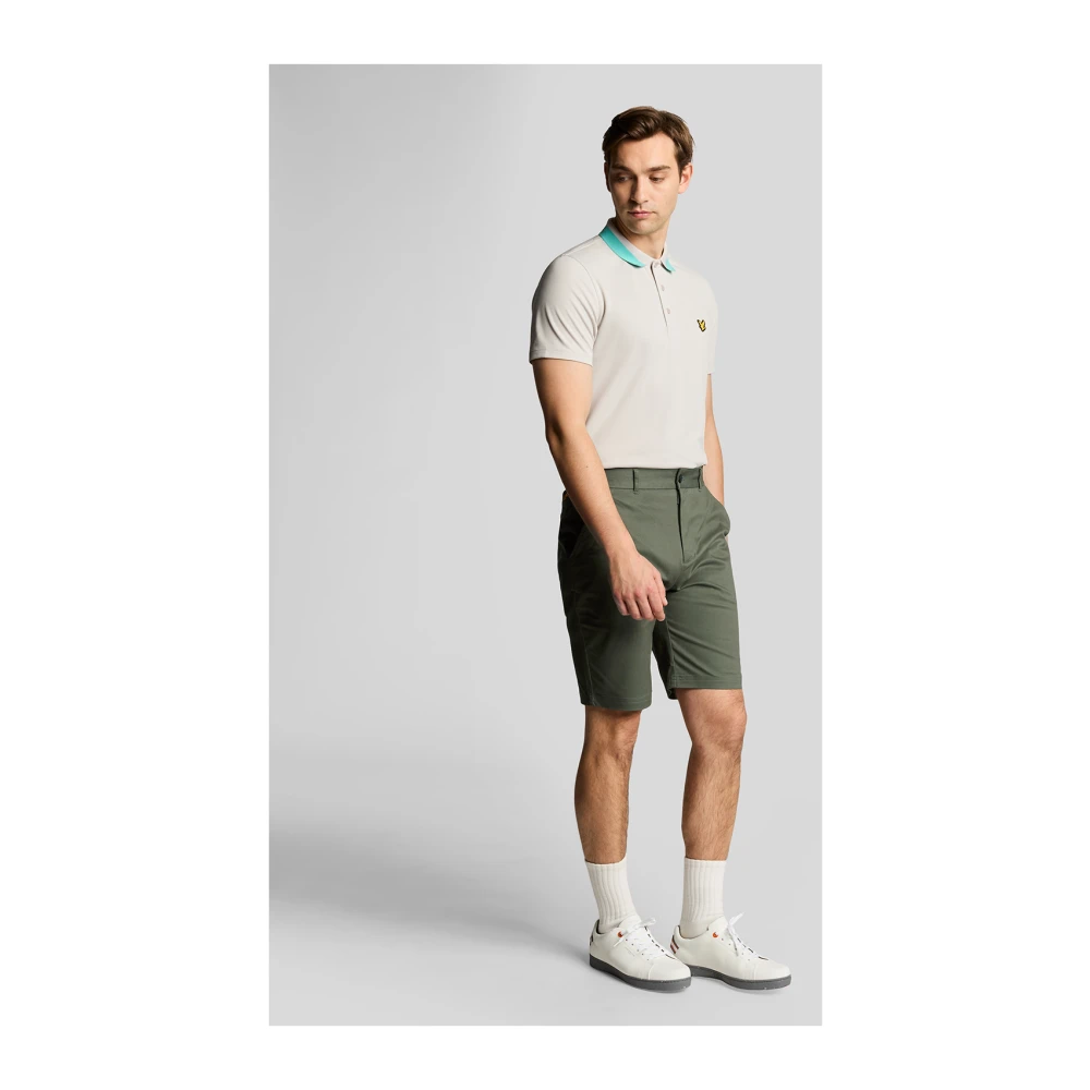 Lyle & Scott Shorts Course Stretch Chino Shorts Green Heren