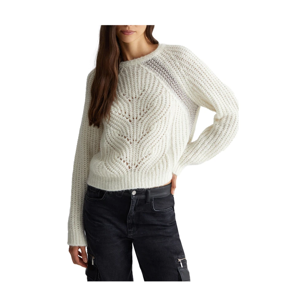 Liu Jo Witte Trui Elegant en veelzijdig White Dames
